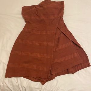 Free People Strapless Skort Romper